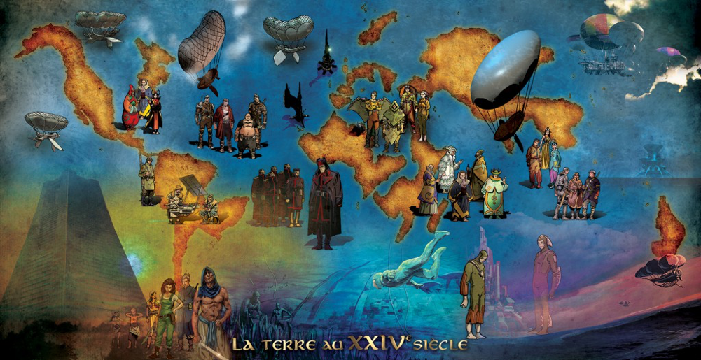 La Terre au XXIVe siècle, après les grandes catastrophes de 2199