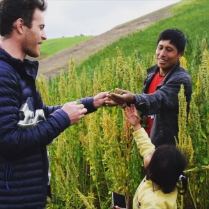 Echange avec producteur de quinoa, Pérou