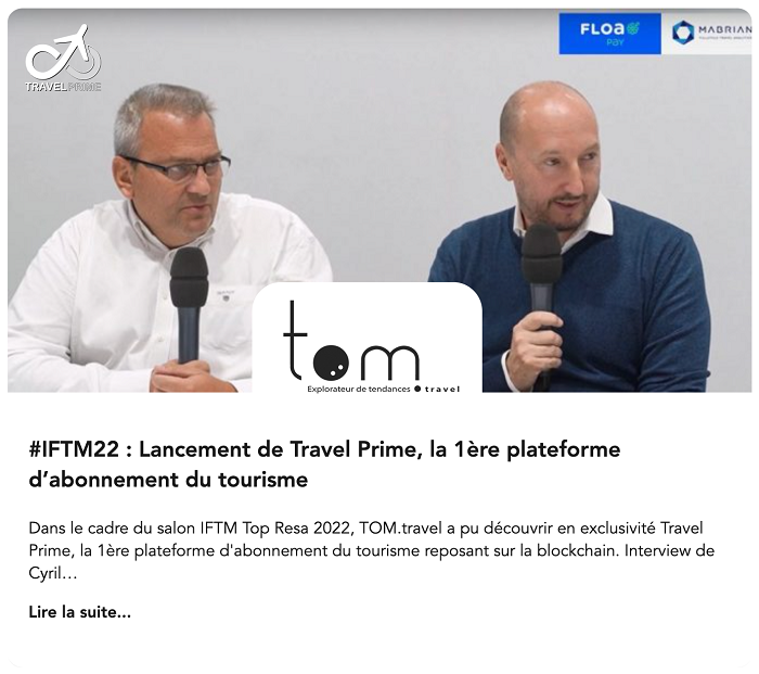 TomTravel & Travel Prime IFTM Top Résa