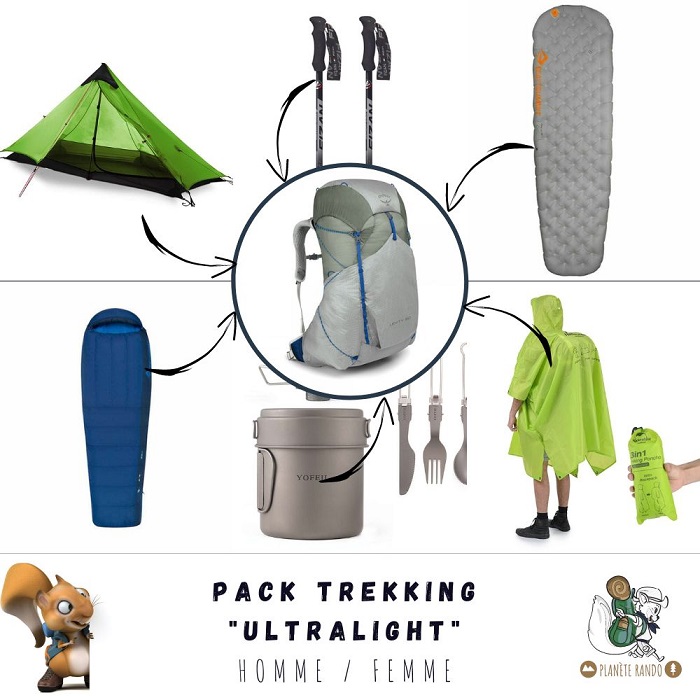 Pack trekking ultralight - planete-rando
