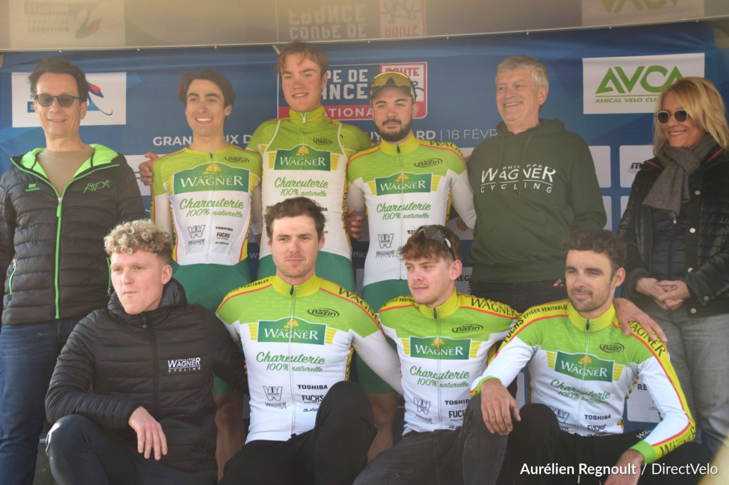 Team coureurs et M. Wagner