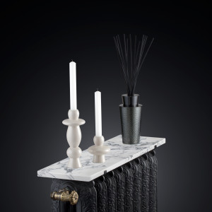 Tablette de radiateur en marbre calacatta