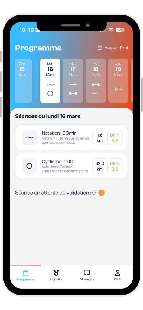 Calendrier Coach Kona